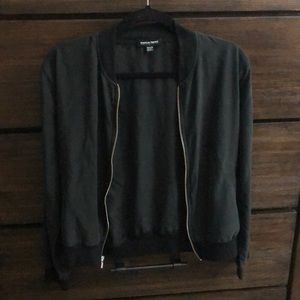 American apparel black lightweight bomber jacket